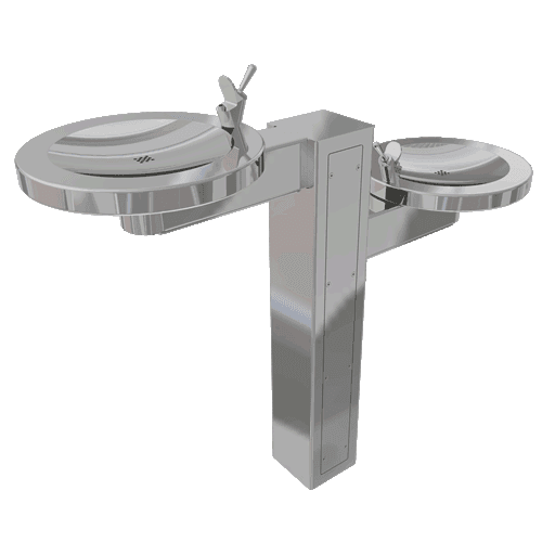 Twin bowl drinking fountain | DFTB by SMC Stainless